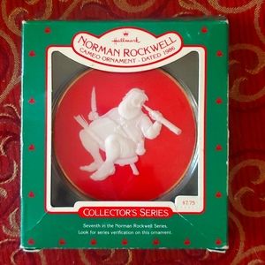 Vintage Norman Rockwell Cameo Ornament Hallmark Collector's Series